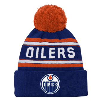 Edmonton Oilers gyerek téli sapka Jacquard Cuffed Knit With Pom