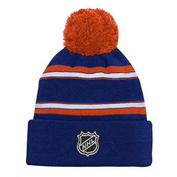 Edmonton Oilers gyerek téli sapka Jacquard Cuffed Knit With Pom