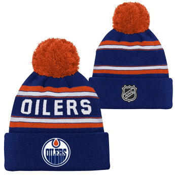 Edmonton Oilers gyerek téli sapka Jacquard Cuffed Knit With Pom