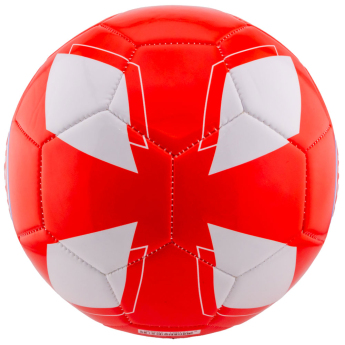 Bayern München futball labda crest on a striking red and white - Size 5