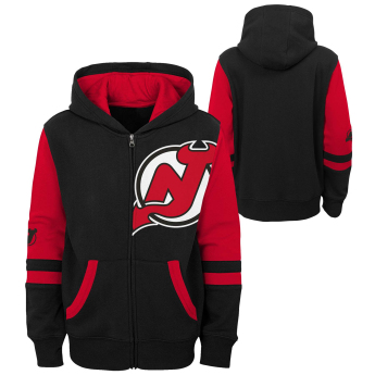 New Jersey Devils gyerek kapucnis pulóver faceoff colorblocked fleece full-zip