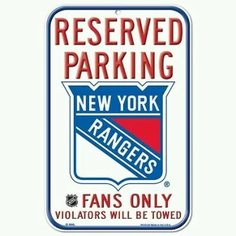 New York Rangers fali tábla Reserved Parking Sign