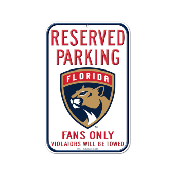Florida Panthers fali tábla Reserved Parking Sign