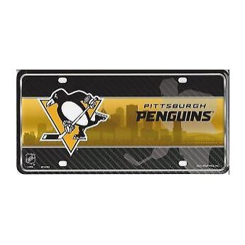 Pittsburgh Penguins fali tábla Metal License Plate Auto Tag