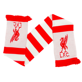 FC Liverpool téli sál Bar Scarf with red fringe