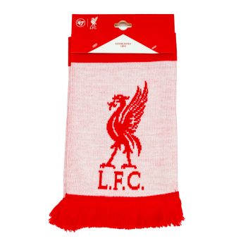 FC Liverpool téli sál Bar Scarf with red fringe