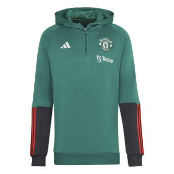 Manchester United férfi kapucnis pulóver Tiro green