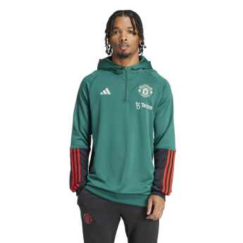 Manchester United férfi kapucnis pulóver Tiro green