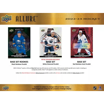 NHL dobozok NHL hokikártyák 2022-23 Upper Deck Allure Blaster Box