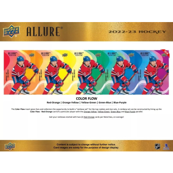 NHL dobozok NHL hokikártyák 2022-23 Upper Deck Allure Blaster Box