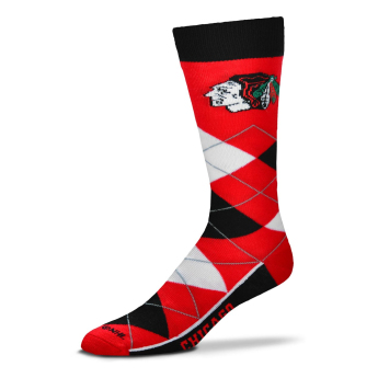 Chicago Blackhawks zokni graphic argyle lineup socks