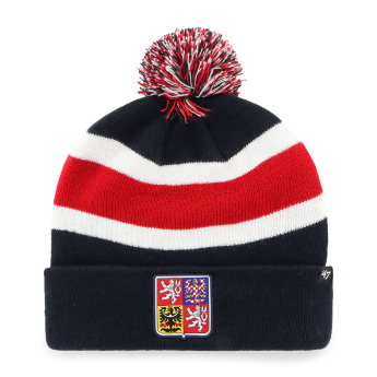 Jégkorong képviselet téli sapka Czech Republic Breakaway 47 Cuff Knit Navy