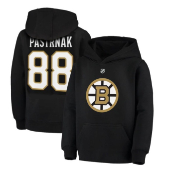 Boston Bruins gyerek kapucnis pulóver #88 David Pastrňák 100th Anniversary Name Number