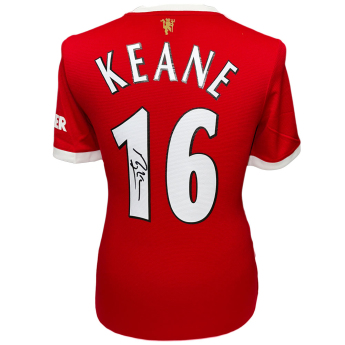 Legendák futball mez Manchester United FC 2020-2022 Keane Signed Shirt