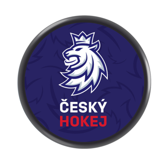 Jégkorong képviselet korong navy Czech Ice Hockey logo lion