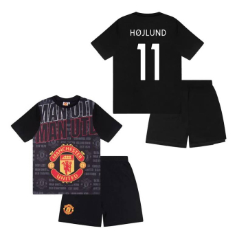 Manchester United gyerek pizsama Crest Hojlund