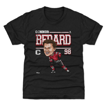 Chicago Blackhawks gyerek póló Connor Bedard #98 Cartoon WHT 500 Level