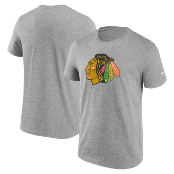 Chicago Blackhawks férfi póló Primary Logo Graphic T-Shirt grey