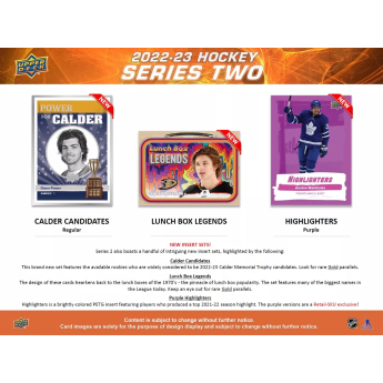 NHL dobozok NHL hokikártyák 2022-23 Upper Deck Series 2 Tin Box
