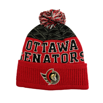 Ottawa Senators gyerek téli sapka Puck Pattern Cuffed