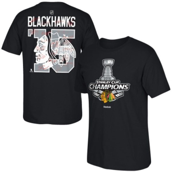 Chicago Blackhawks férfi póló 2015 Stanley Cup Champions Signature