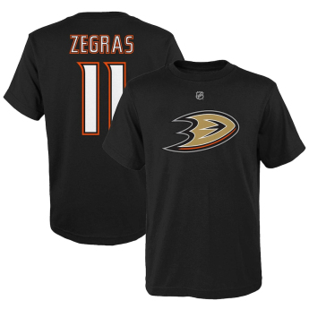 Anaheim Ducks gyerek póló Trevor Zegras black