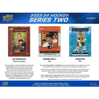 NHL dobozok NHL hokikártyák 2023-24 Upper Deck Series 2 Tin Box
