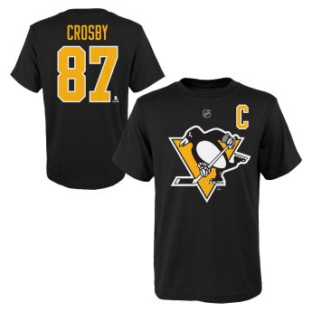 Pittsburgh Penguins gyerek póló Sidney Crosby 87 Name & Number black