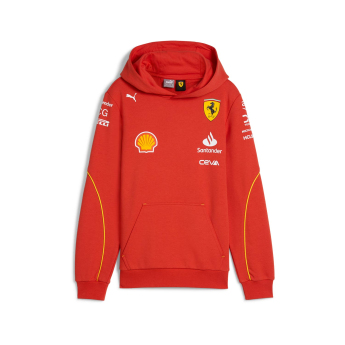 Ferrari gyerek kapucnis pulóver Driver Hoody red F1 Team 2024