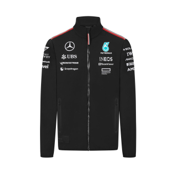 Mercedes AMG Petronas férfi kabát Driver softshell black F1 Team 2024