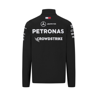 Mercedes AMG Petronas férfi kabát Driver softshell black F1 Team 2024