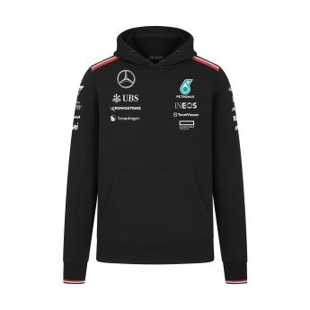 Mercedes AMG Petronas férfi kapucnis pulóver Driver Driver black F1 Team 2024