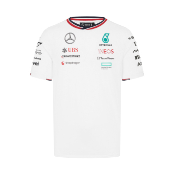 Mercedes AMG Petronas férfi póló Driver White F1 Team 2024
