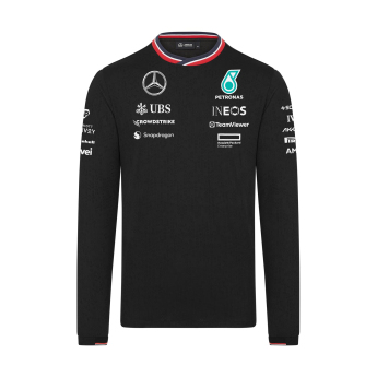 Mercedes AMG Petronas férfi hosszú ujjú póló Driver black F1 Team 2024