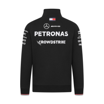 Mercedes AMG Petronas férfi pulóver Driver 1/4 Zip black F1 Team 2024