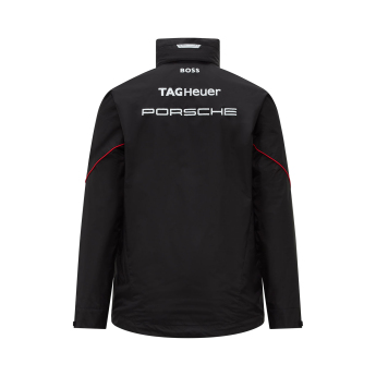 Porsche Motorsport férfi kapucnis kabát BOSS-Logo Rain black 2023