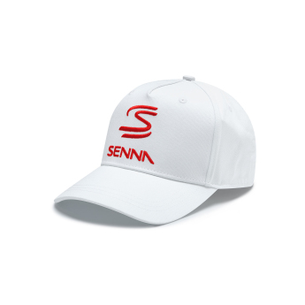 Ayrton Senna baseball sapka Logo white 2024