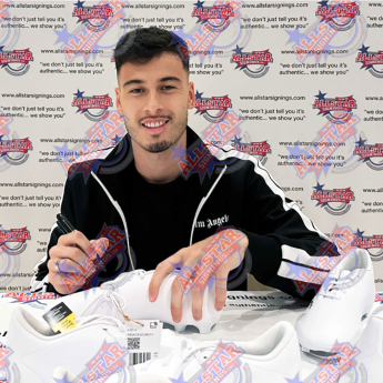 Legendák bekeretezett futballcipő Arsenal FC Martinelli Signed Boot (Framed)