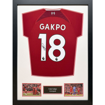 Legendák bekeretezett mez Liverpool FC  2022-2023 Gapko Signed Shirt (Framed)