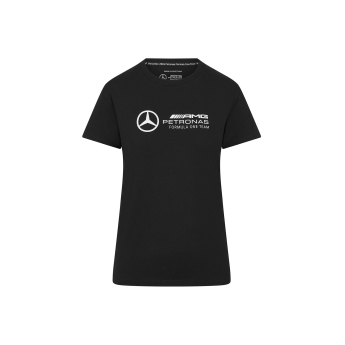 Mercedes AMG Petronas női póló Large Logo black F1 Team 2024