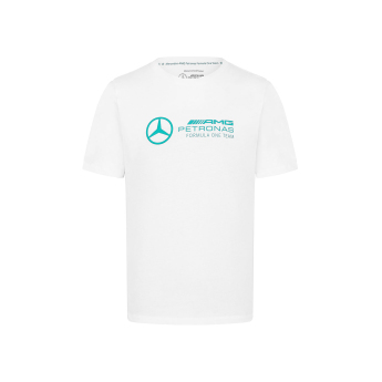 Mercedes AMG Petronas férfi póló Large Logo white F1 Team 2024