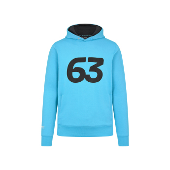 Mercedes AMG Petronas férfi kapucnis pulóver George Russell Hoody blue F1 Team 2024