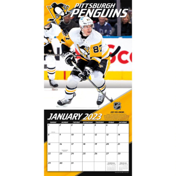 Pittsburgh Penguins naptár Sidney Crosby #87 2023 Wall Calendar