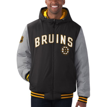 Boston Bruins férfi kabát Cold Front Polyfilled Padded Jacket w. Hood
