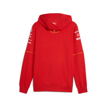 Ferrari férfi kapucnis pulóver Driver Hoody red F1 Team 2024