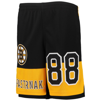 Boston Bruins gyerek rövidnadrág David Pastrňák #88 Pandemonium Name & Number
