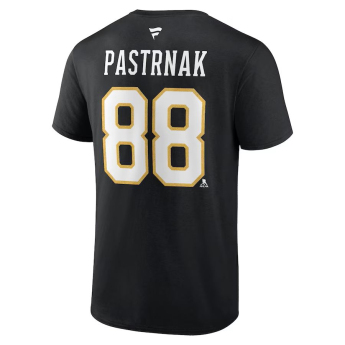 Boston Bruins férfi póló 100th Anniversary Stack Logo Name & Number