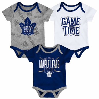 Toronto Maple Leafs csecsemő rugdalózó 3-pack Game Time S/S Creeper Set - Newborn
