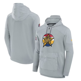 NHL termékek férfi kapucnis pulóver 2024 NHL All-Star Game Authentic Pro Tech Fleece Gray