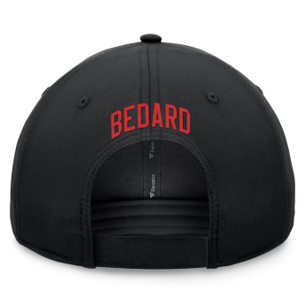 Chicago Blackhawks baseball sapka Connor Bedard Branded Name & Number black